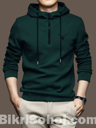 Half Zipper Hoodie for Stylish Men